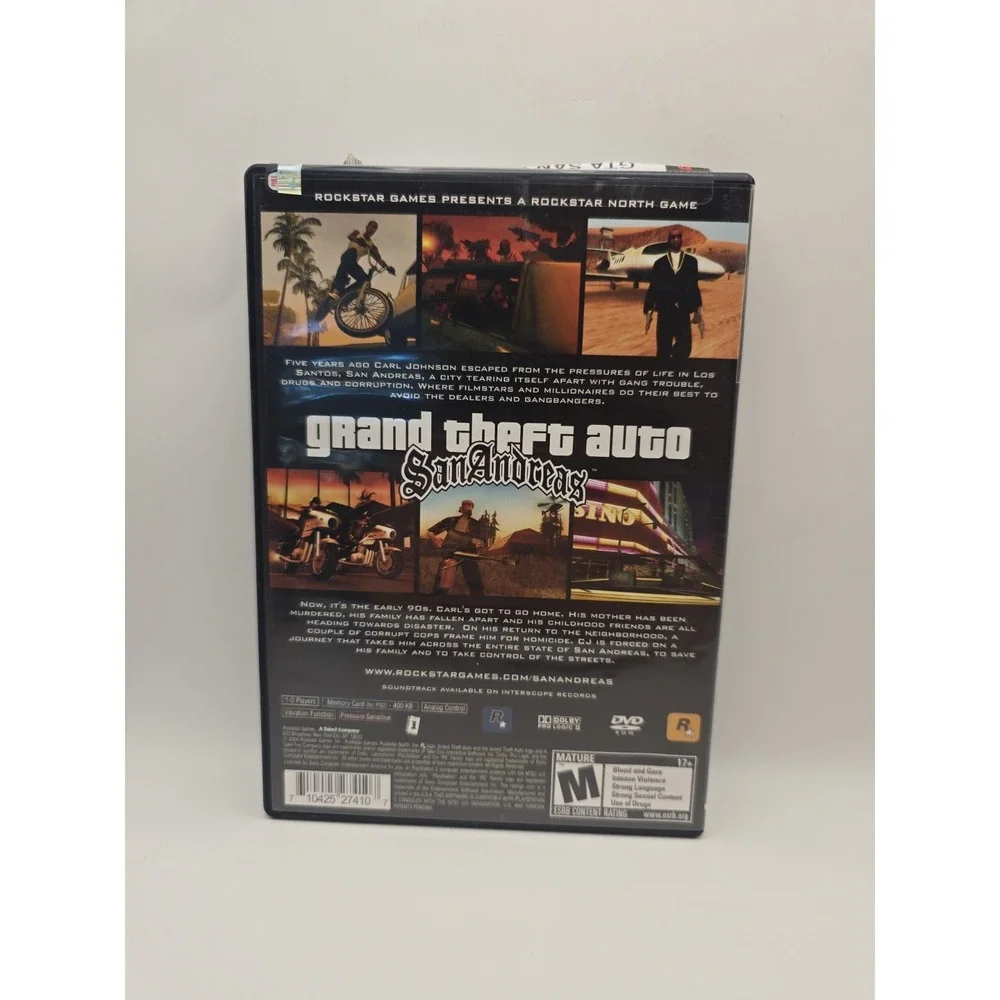 Grand Theft Auto: San Andreas | Sony PlayStation 2, PS2 | Manual